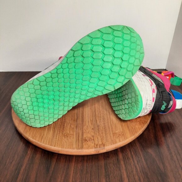 New Balance Pink and Orange Athletic Shoes with Dynamic Design - Picture 7 of 10